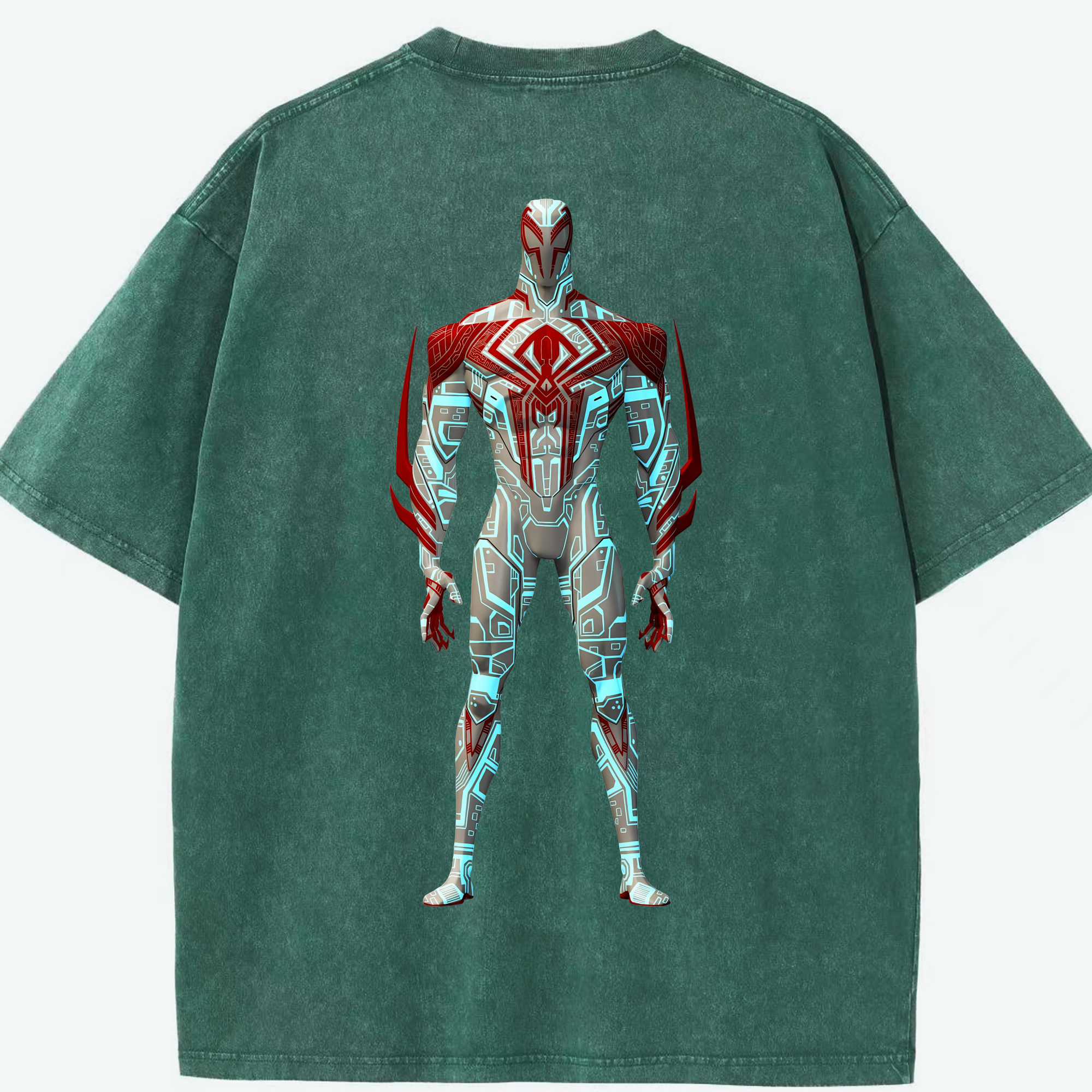 （画像用） Spider Man スパイダーマン 綿100% ヴィンテージ風 半袖Tシャツ（背面プリント）